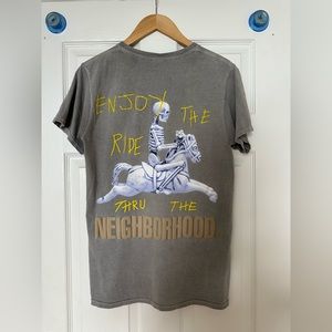 Small Mens - Travis Scott Cactus Jack x Neighborhood Carousel T-shirt Men's Grey